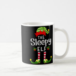 Schlafender Weihnachtself passendes Schlafanzug X- Kaffeetasse