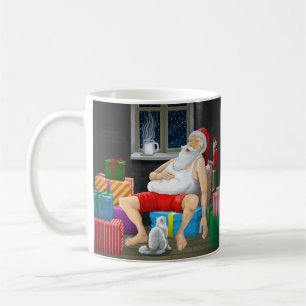 Schlafender Weihnachtsmann Kaffeetasse