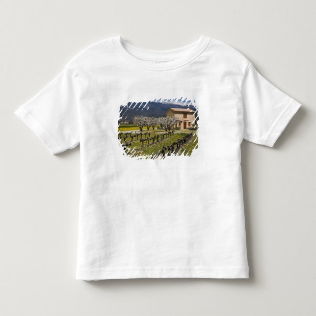 Schlafender Weinberg, Frucht blüht, Steinhaus, Kleinkind T-shirt (Vorderseite)