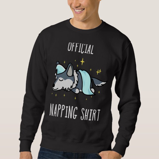 Schlafender Wolf Pajamas Sleepyhead Sweatshirt (Vorderseite)