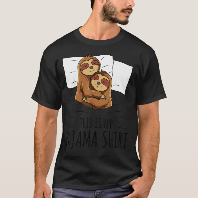 Schlafendes Faultier T-Shirt (Vorderseite)