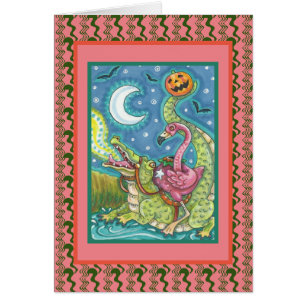 SCHLAFENDES HOLLOW PINK FLAMINGO & KROKODIL LUSTIG