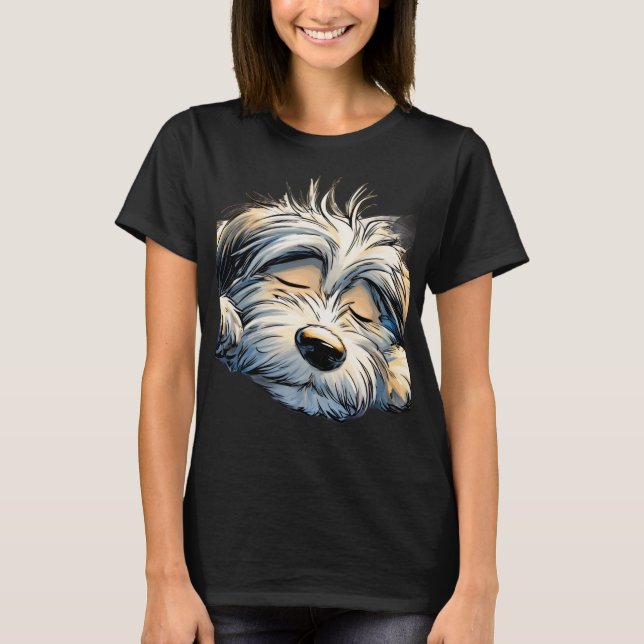 Schlafendes Mädchen T-Shirt (Vorderseite)