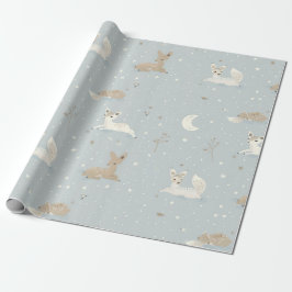 Schlafendes Rehkitz Nachtverpackungspapier Geschenkpapier