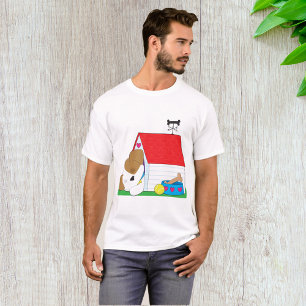 Schlafendes Welpen-Hundehaus Süßes Haustier T-Shirt