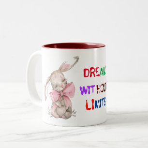 Schläfendichte Zwei-Tone-Tasse Zweifarbige Tasse