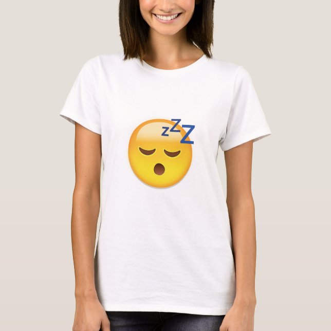 Schlafengesicht Emoji T-Shirt (Vorderseite)