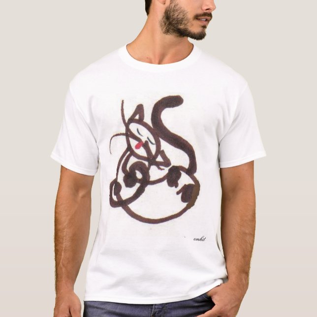 Schlafenkatze T-Shirt (Vorderseite)