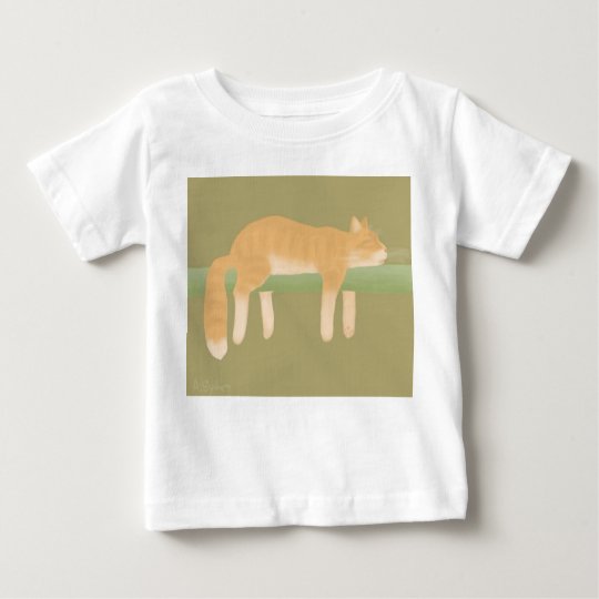 Schlafenkatzen-Baby-Geldstrafe-Jersey-T - Shirt