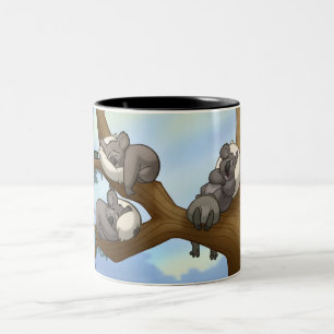 Schlafenkoala-Tasse Zweifarbige Tasse