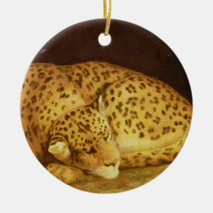 Schlafenleopard George-Stubbs  , 1777 (Email an Keramik Ornament