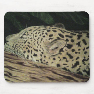 Schlafenleopard Mousepad