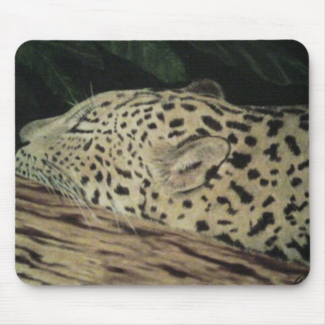 Schlafenleopard Mousepad (Vorne)