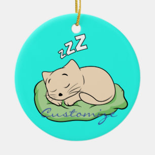 SchlafenMiezekatze Thunder_Cove Keramik Ornament