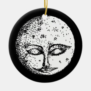 Schlafenmond-Verzierung Keramikornament
