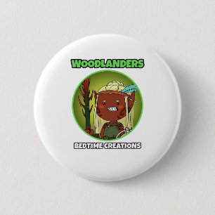 Schlafensschöpfungen Waldbewohner Knopf Button