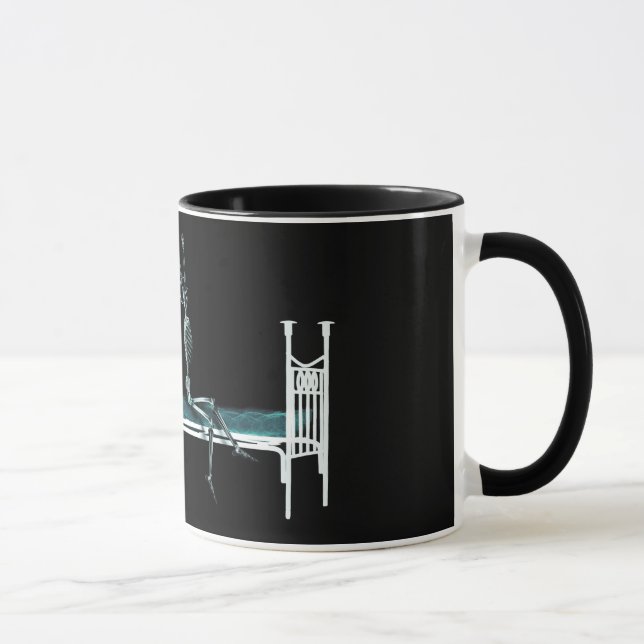 Schlafenszeit-Röntgenstrahl-Skeleton Vorlage Tasse (Rechts)