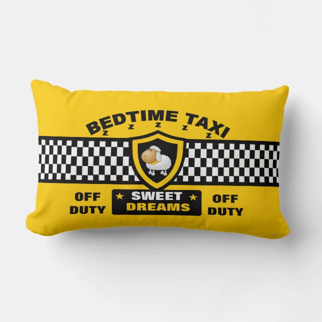 Schlafenszeit-Taxi Lendenkissen (Vorderseite)