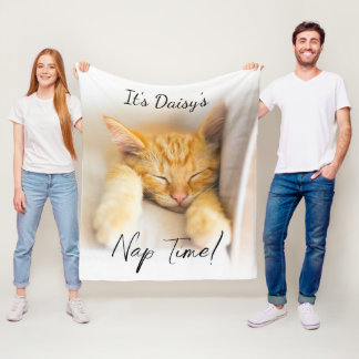 Schlafenszeit Weiche Kuschelige Personalisierte Ha Fleecedecke