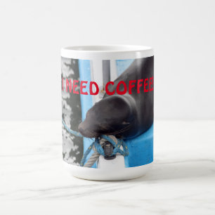 Schläfer Galapagos Sea Lion braucht Kaffee! Kaffeetasse