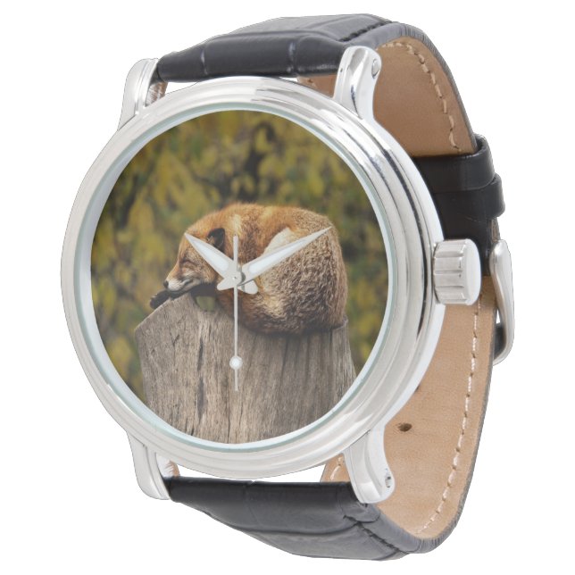 Schlaffuchs-Foto Armbanduhr (Schrägansicht)
