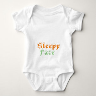 Schlafgesicht: Baby Strampler