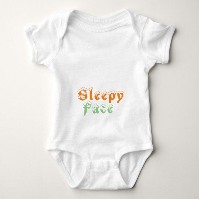 Schlafgesicht: Baby Strampler (Vorderseite)