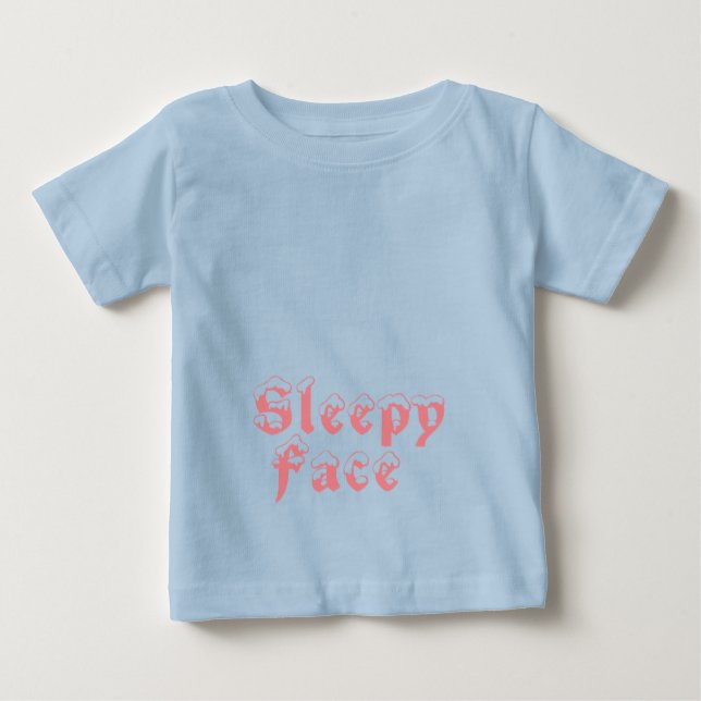 Schlafgesicht: Baby T-shirt (Vorderseite)