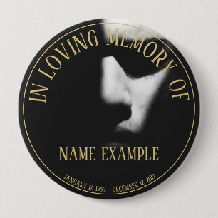 Schlafgesicht in halbem Schattenknopf Button