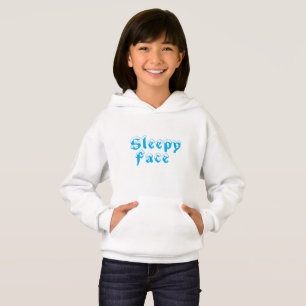Schlafgesicht: Pullover Hoodie Sweater für Kinder