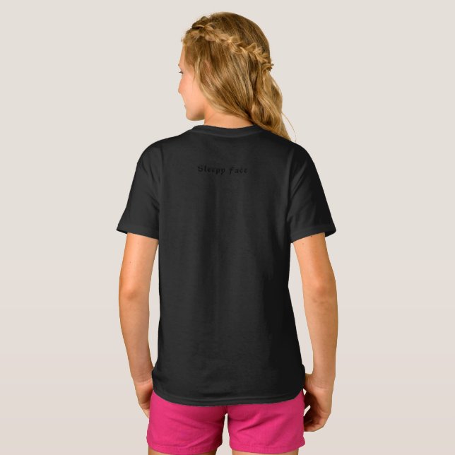Schlafgesicht: T - Shirt von Jungen (Schwarz voll)