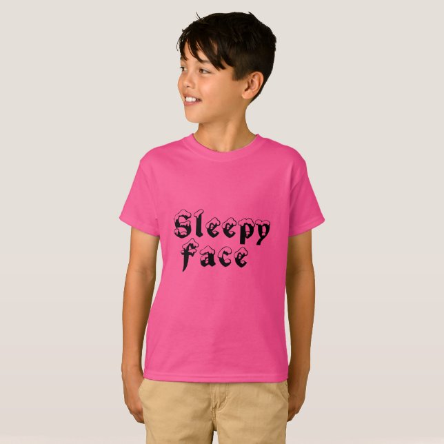 Schlafgesicht: T - Shirt von Jungen (Vorne ganz)