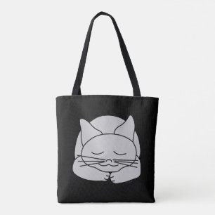 Schlafgraue Katze Tasche