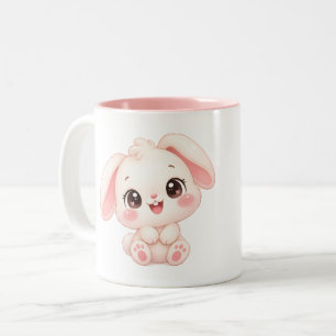 Schlafhasenbaby Zweifarbige Tasse