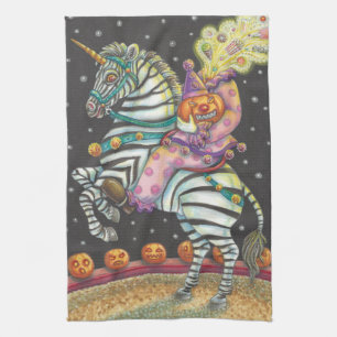 SCHLAFHOLLOW CIRCUS CLOWN, ZEBRA KITCHEN TOWEL GESCHIRRTUCH