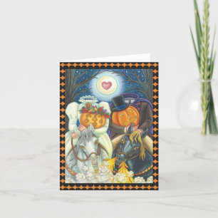 SCHLAFHOLLOW WEDD HALLOWEEN NOTE CARD Blank Karte