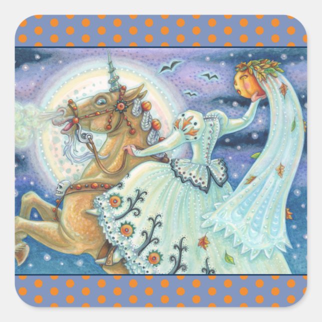 SCHLAFHOLZBRIDE, UNICORN STICKERS SHEET Squ (Vorderseite)