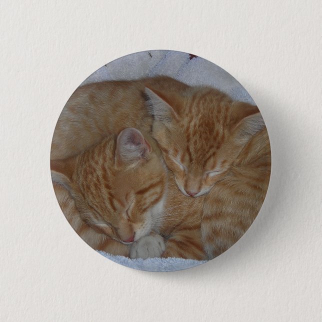 Schlafkätzchen Button (Vorderseite)