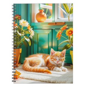 Schlafkätzchen Notizblock