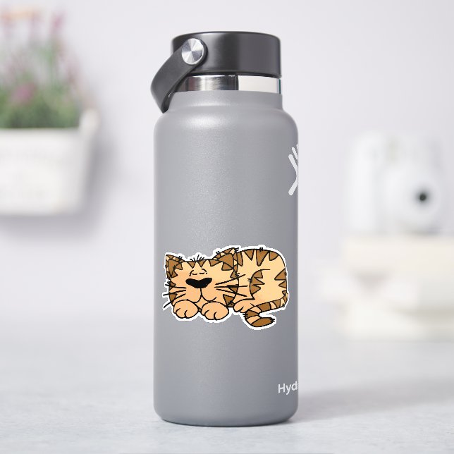 Schlafkatze Aufkleber (HydroFlask)
