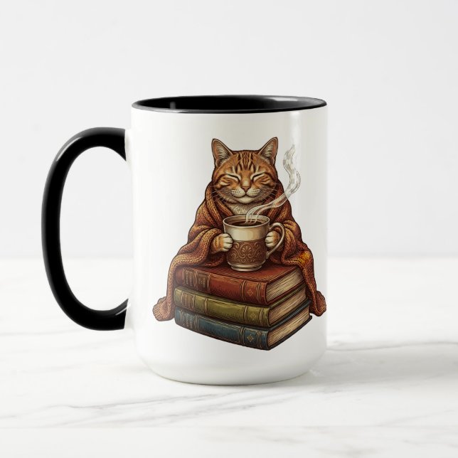 Schlafkatze-Kaffeetasse Tasse (Links)