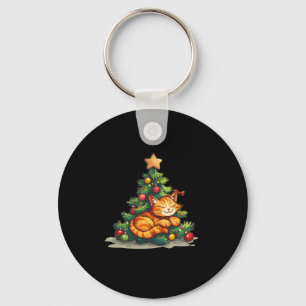 Schlafkatze mit Weihnachtsbaum für Star Topper L Schlüsselanhänger