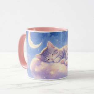 Schlafkatze Mond Tasse