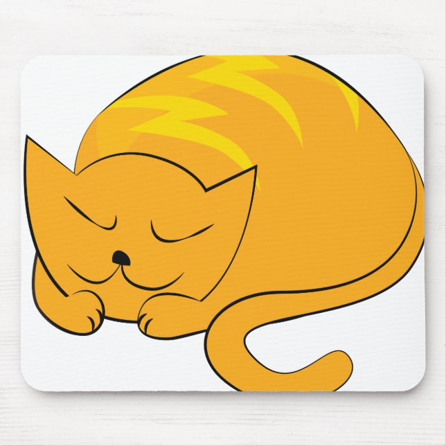 Schlafkatze Mousepad (Vorne)