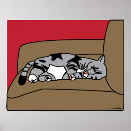 Schlafkatze Olivia Print Poster