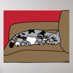 Schlafkatze Olivia Print Poster