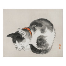 Schlafkatze von Kōno Bairei