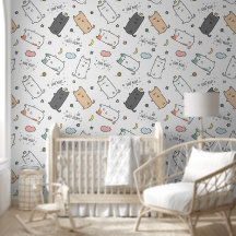 Schlafkatzenmuster für das Kinderzimmer