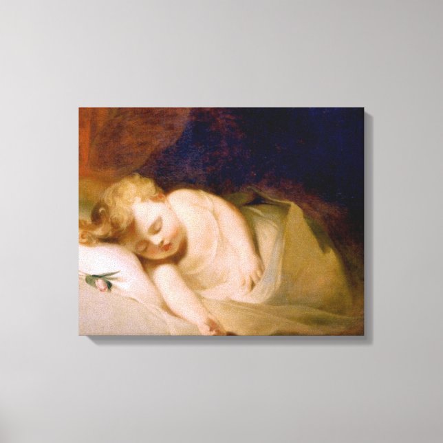Schlafkind (von Thomas Sully) Leinwanddruck (Vorderseite)