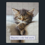 Schlafkitte Puzzle<br><div class="desc">Napping ist meine beste Arbeit. | Avanti, die Global Spaß Brand™, unterhält die Welt mit ihren Feel Good Funny Grußkarten seit über 40 Jahren. Unsere Figuren leben das Leben voll und feiern den Spaß im Alltag.</div>